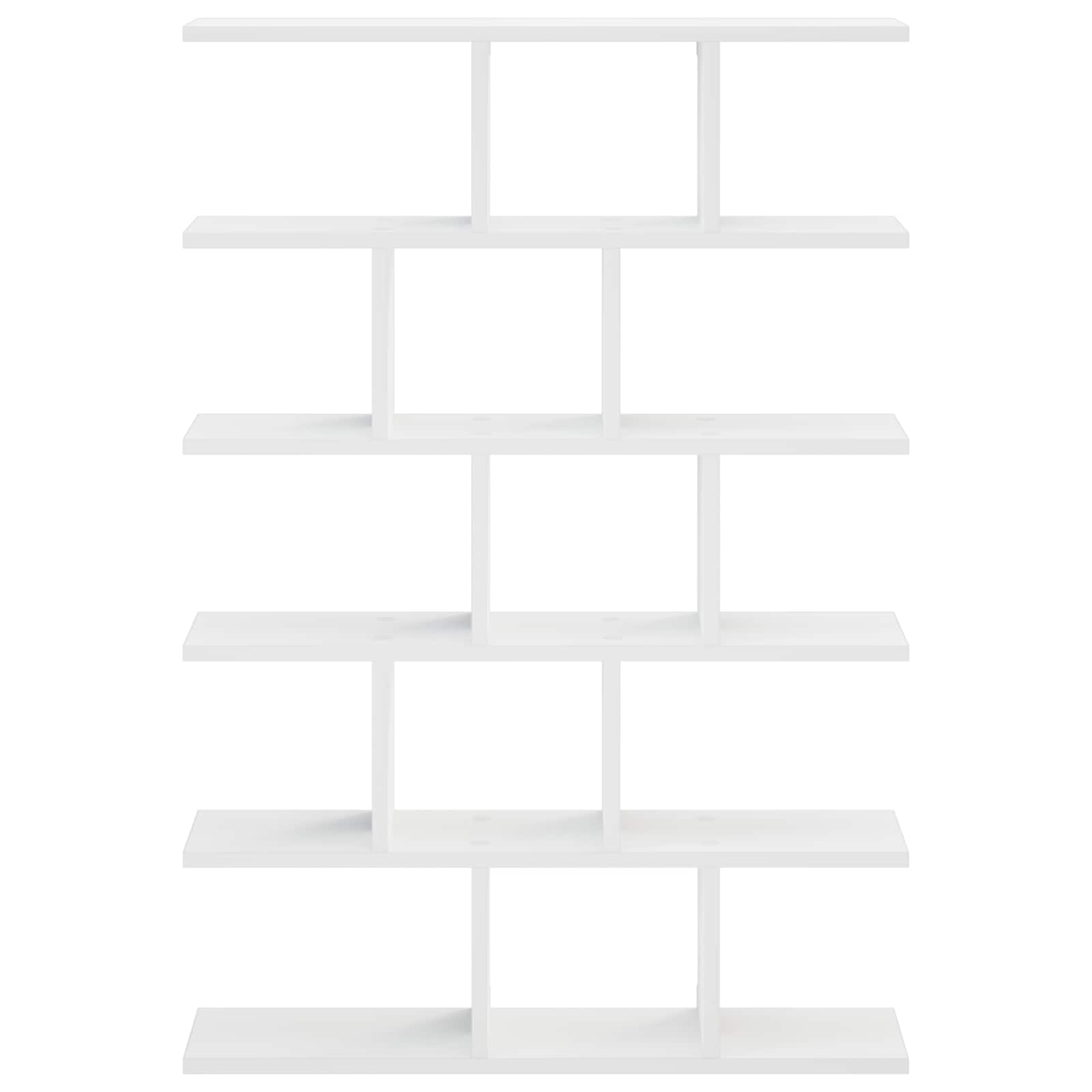 vidaXL Półka ścienna Biały 70 x 17 x 101 cm Materiał drewnopochodny