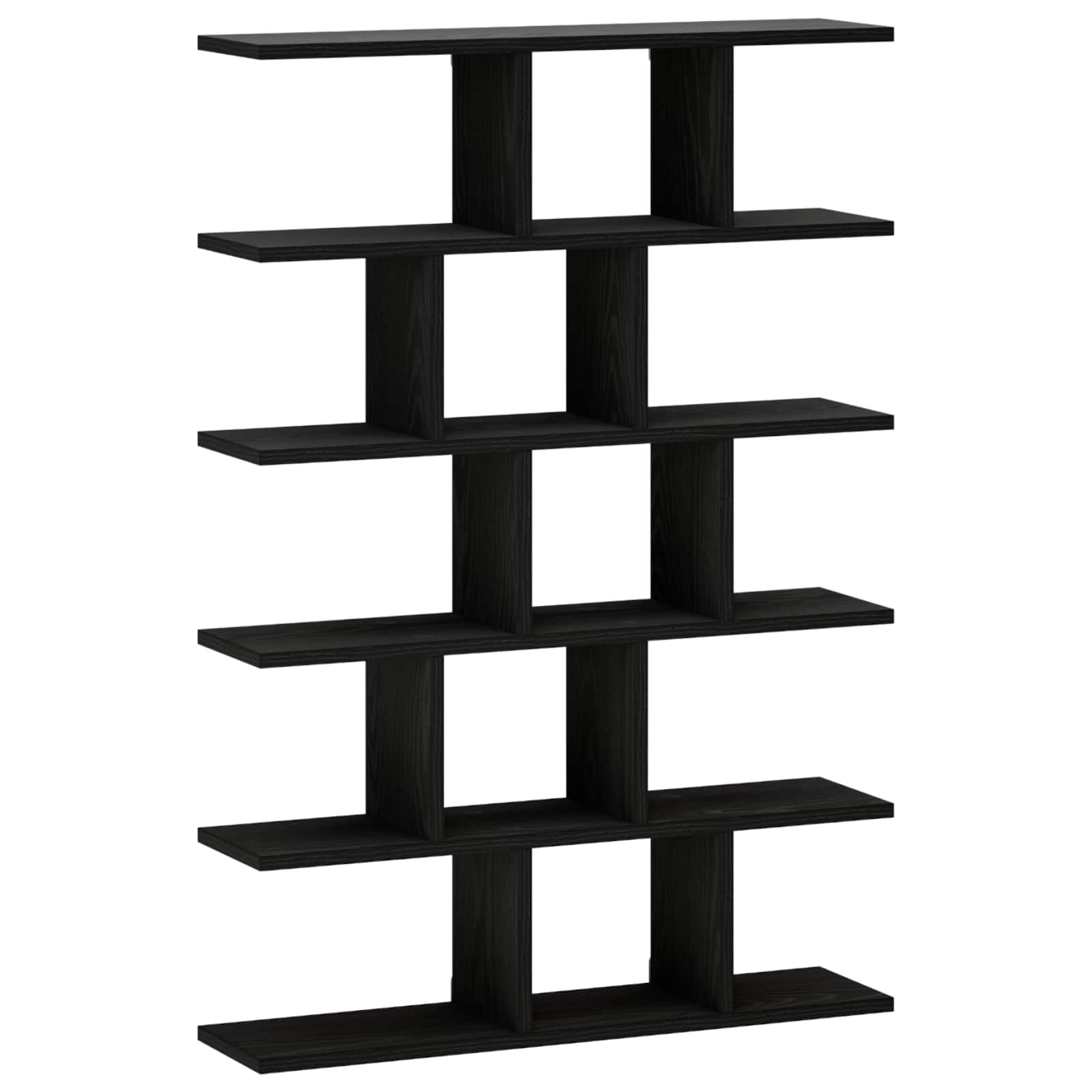 vidaXL Półka ścienna Czarny dąb 70 x 17 x 101 cm