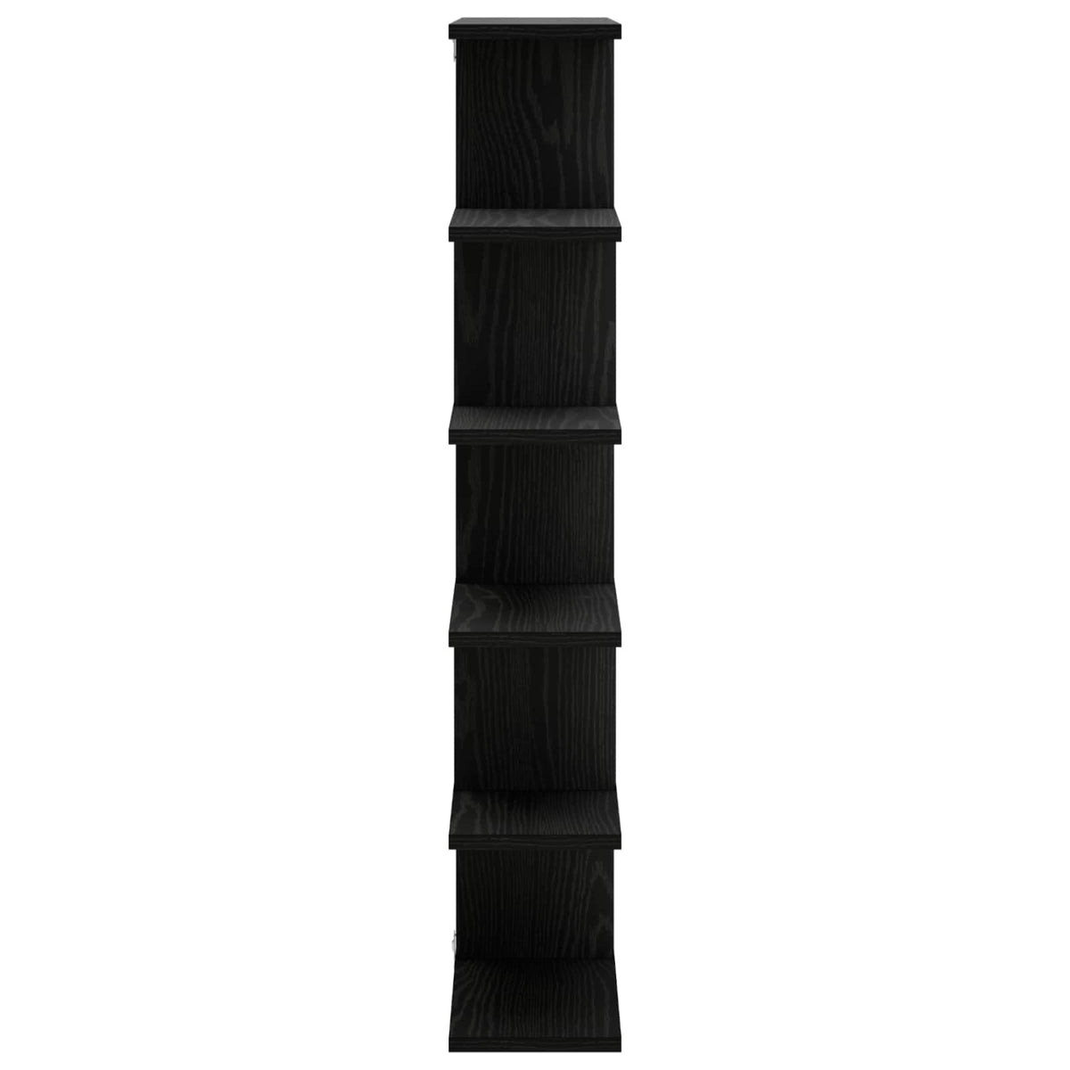 vidaXL Półka ścienna Czarny dąb 70 x 17 x 101 cm Drewno inżynieryjne