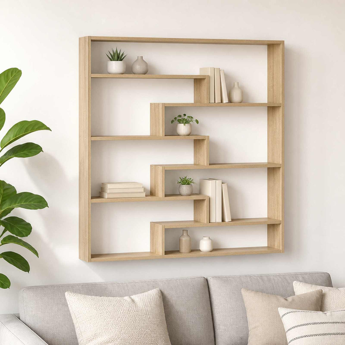 vidaXL Półka ścienna dąb Sonoma 103 x 17 x 102 cm Drewno inżynieryjne