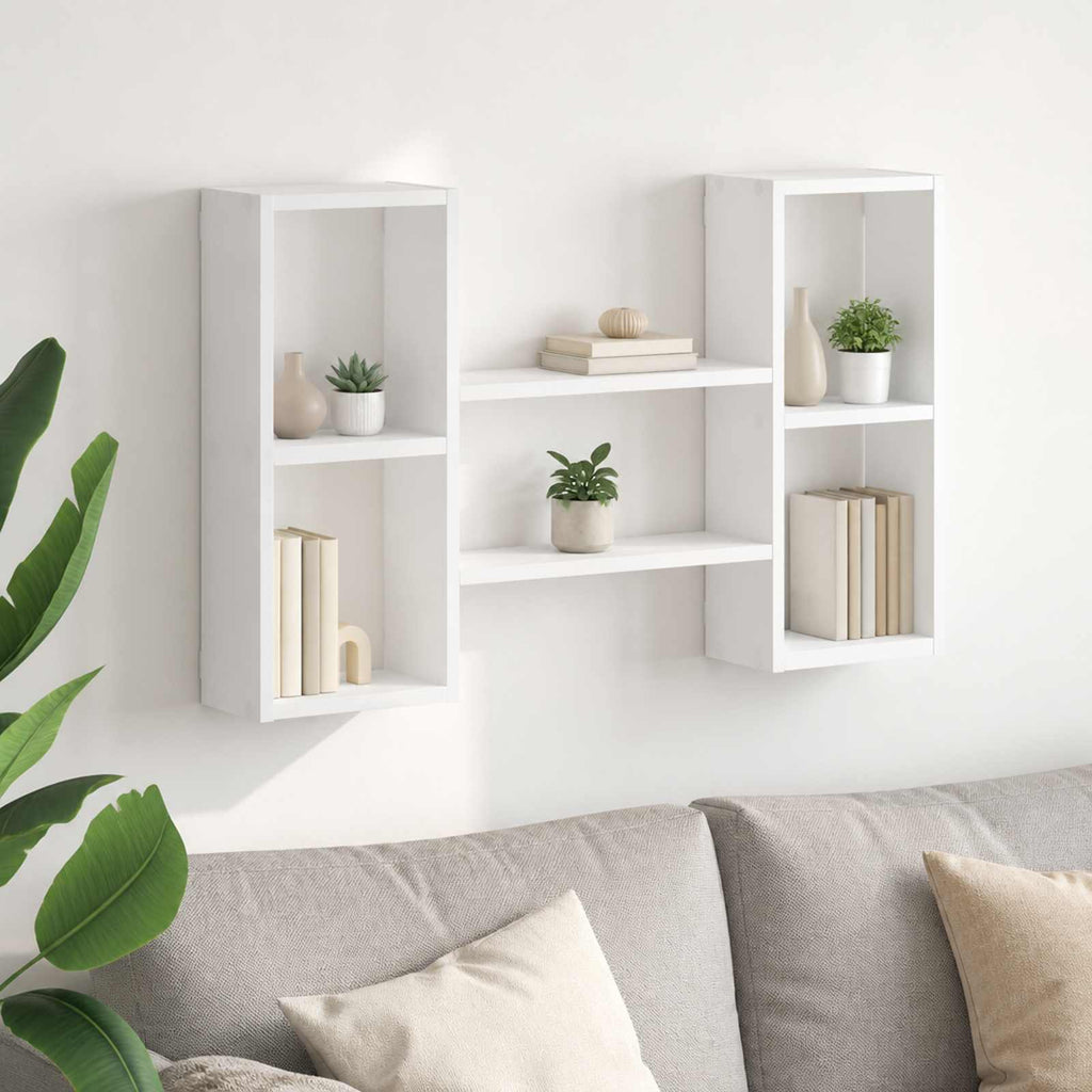 vidaXL Półka ścienna Biały 102 x 17 x 59 cm Drewno inżynieryjne