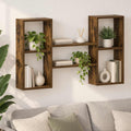 vidaXL Półka ścienna Dąb wędzony 102 x 17 x 59 cm Drewno inżynieryjne