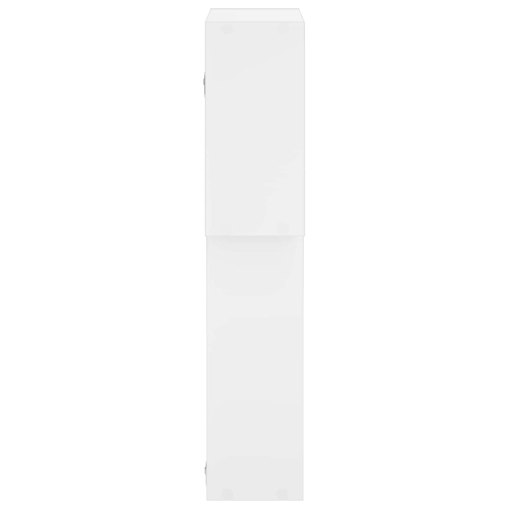 vidaXL Półka ścienna Biały 98 x 17 x 91 cm Drewno inżynieryjne