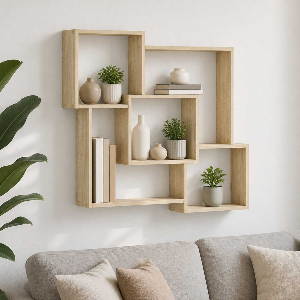 vidaXL Półka ścienna dąb Sonoma 98 x 17 x 91 cm Drewno inżynieryjne