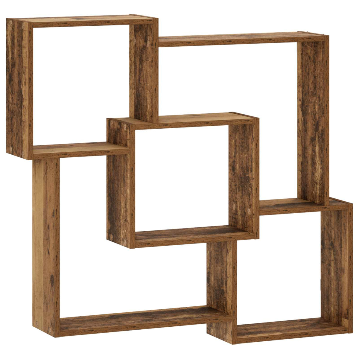 vidaXL Półka ścienna Stare drewno 98 x 17 x 91 cm Drewno inżynieryjne