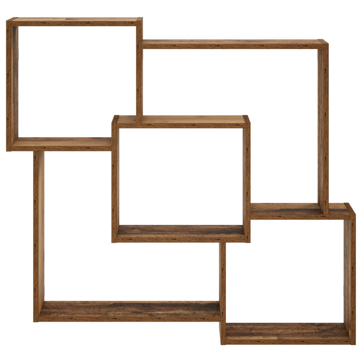 vidaXL Półka ścienna Stare drewno 98 x 17 x 91 cm Drewno inżynieryjne