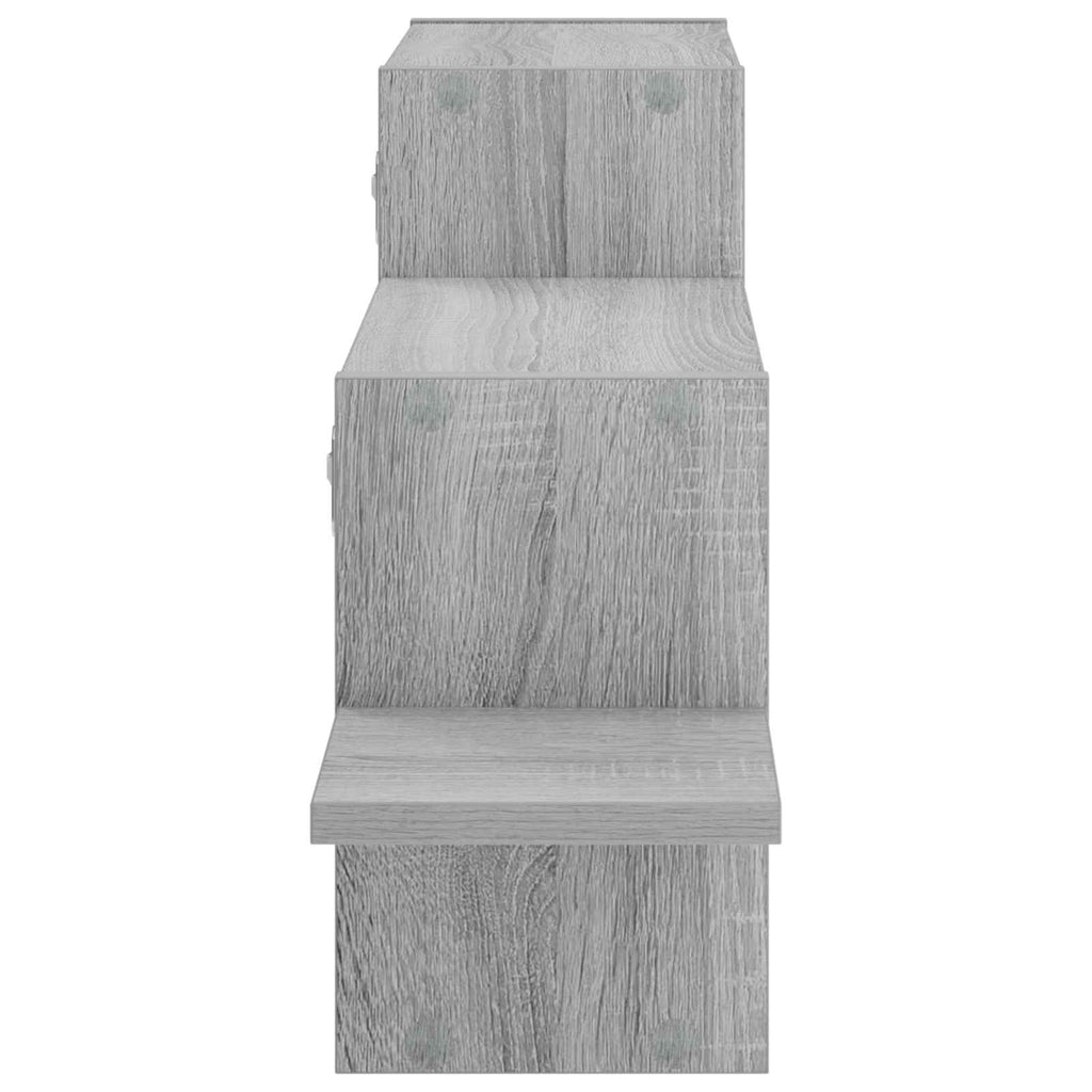 vidaXL Półka ścienna Szary Sonoma 95 x 17 x 37 cm Drewno inżynieryjne