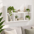 vidaXL Półka ścienna Biały 78.5 x 17 x 45 cm Drewno inżynieryjne