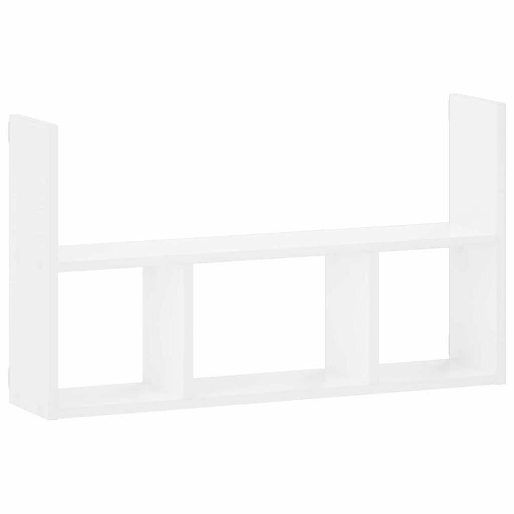 vidaXL Półka ścienna Biały 78.5 x 17 x 45 cm Drewno inżynieryjne