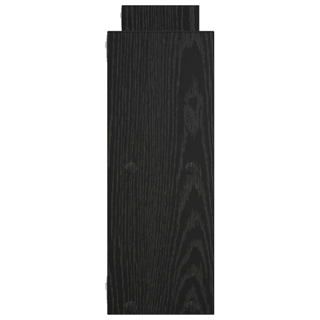 vidaXL Półka ścienna Czarny dąb 78.5 x 17 x 45 cm Drewno inżynieryjne