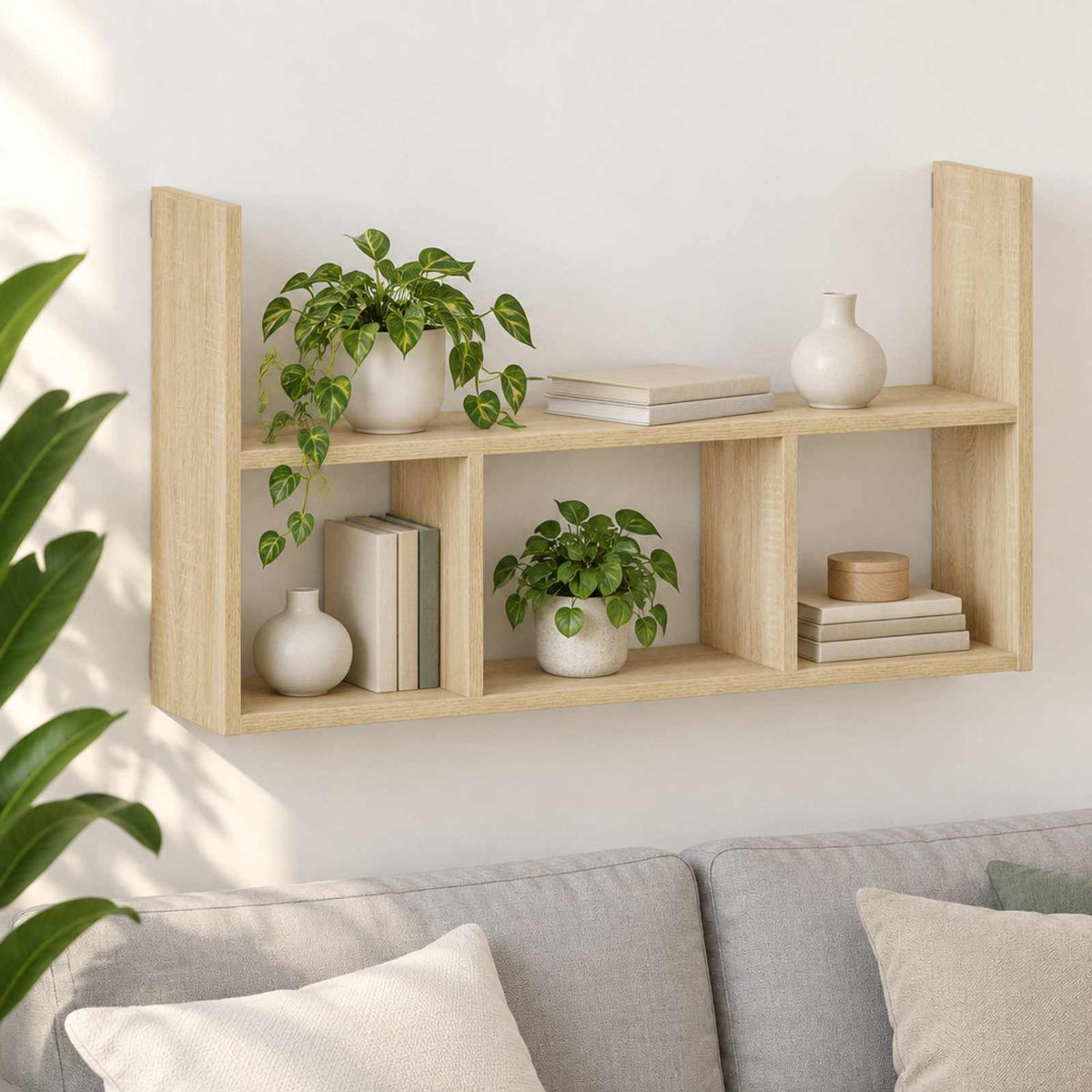 vidaXL Półka ścienna dąb Sonoma 78.5 x 17 x 45 cm Drewno inżynieryjne