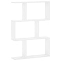 vidaXL Półka ścienna Biały 72 x 17 x 105 cm Drewno inżynieryjne