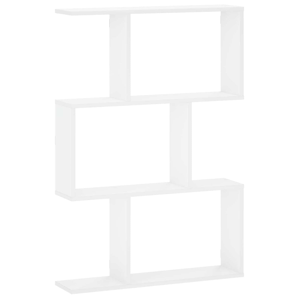 vidaXL Półka ścienna Biały 72 x 17 x 105 cm Drewno inżynieryjne