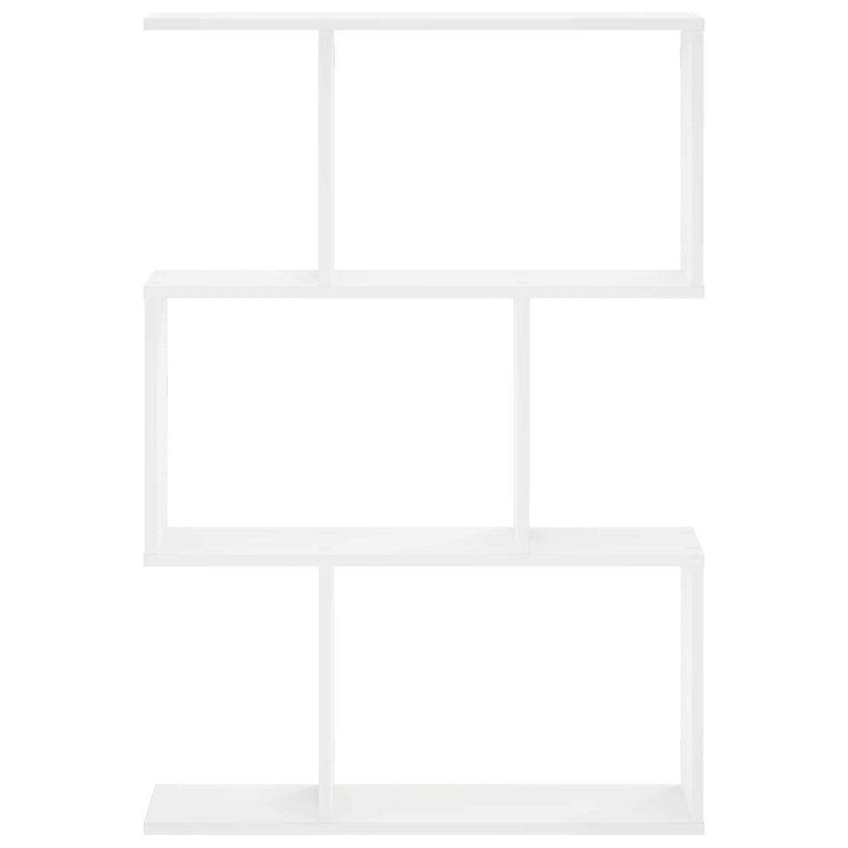 vidaXL Półka ścienna Biały 72 x 17 x 105 cm Drewno inżynieryjne