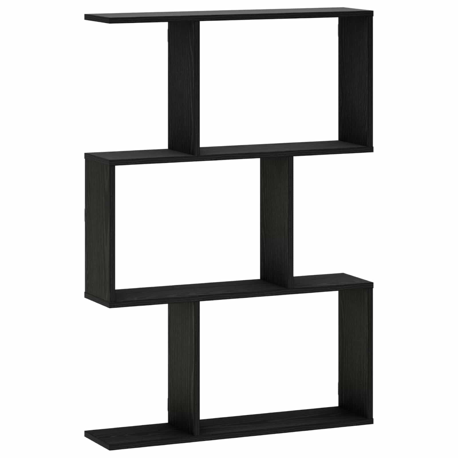 vidaXL Półka ścienna Czarny dąb 72 x 17 x 105 cm Drewno inżynieryjne