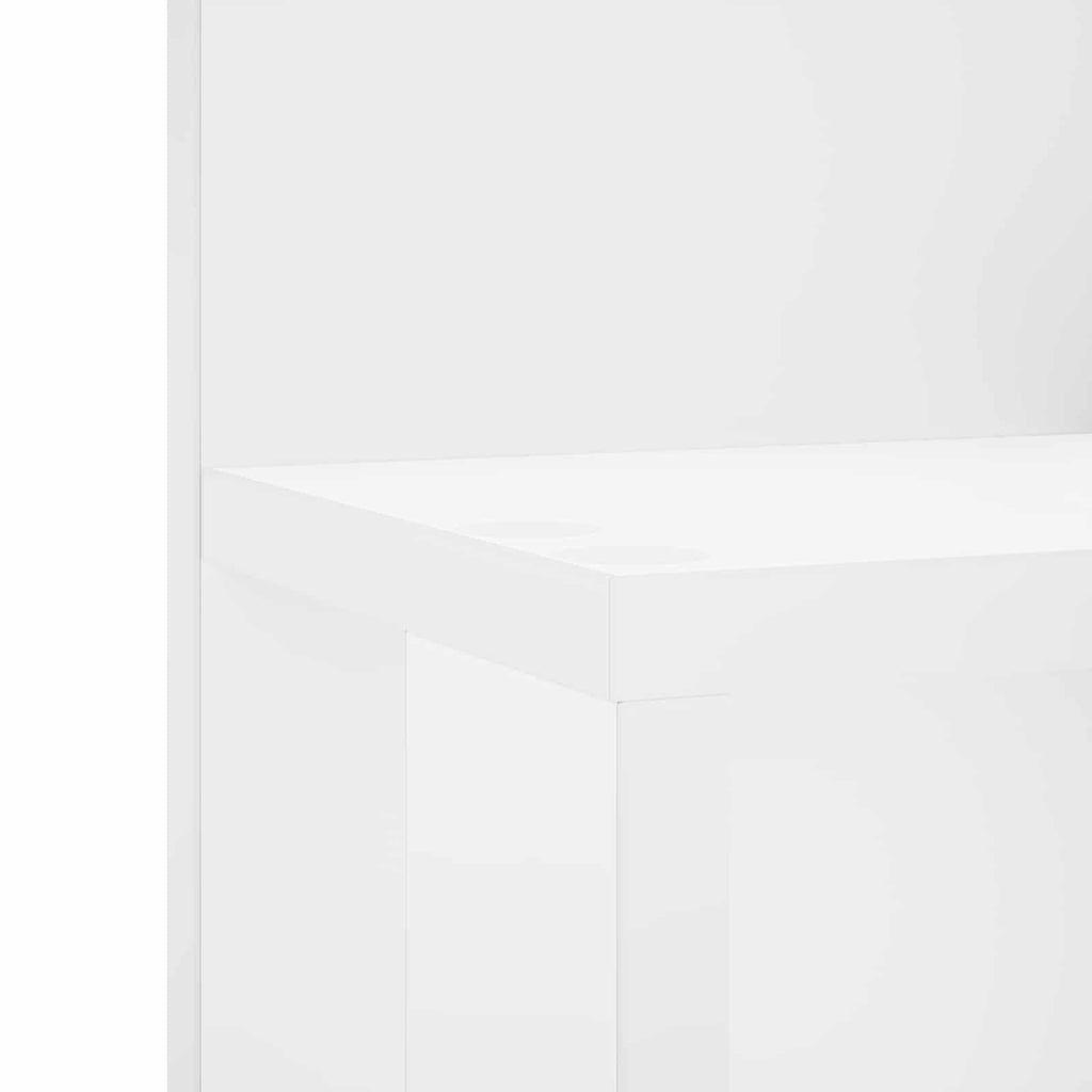 vidaXL Półka ścienna Biały 59 x 17 x 63 cm Drewno inżynieryjne