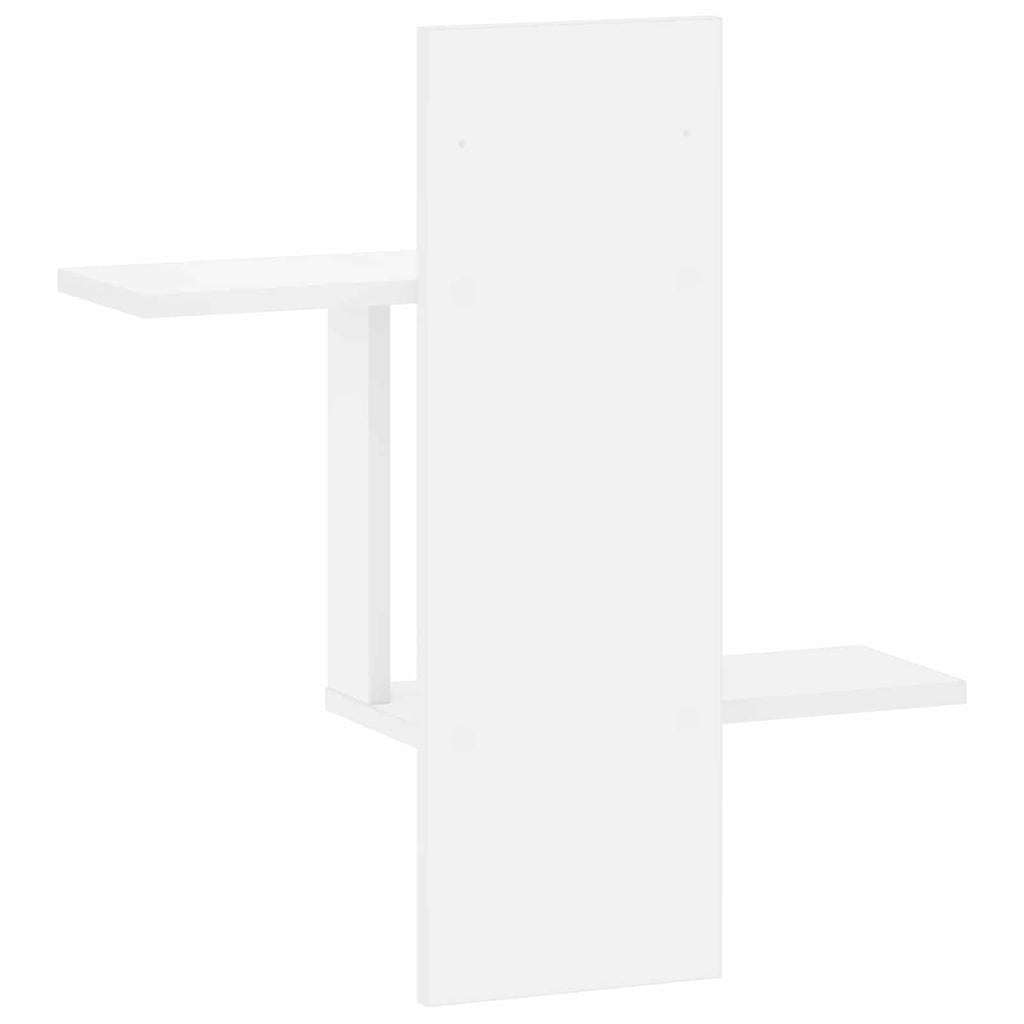 vidaXL Półka ścienna Biały 59 x 17 x 63 cm Drewno inżynieryjne