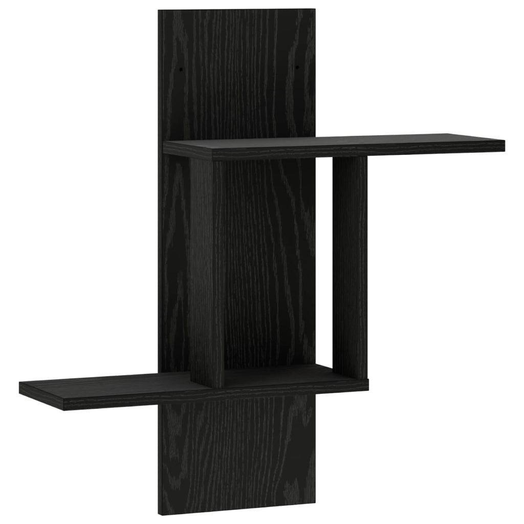 vidaXL Półka ścienna Czarny dąb 59 x 17 x 63 cm Drewno inżynieryjne