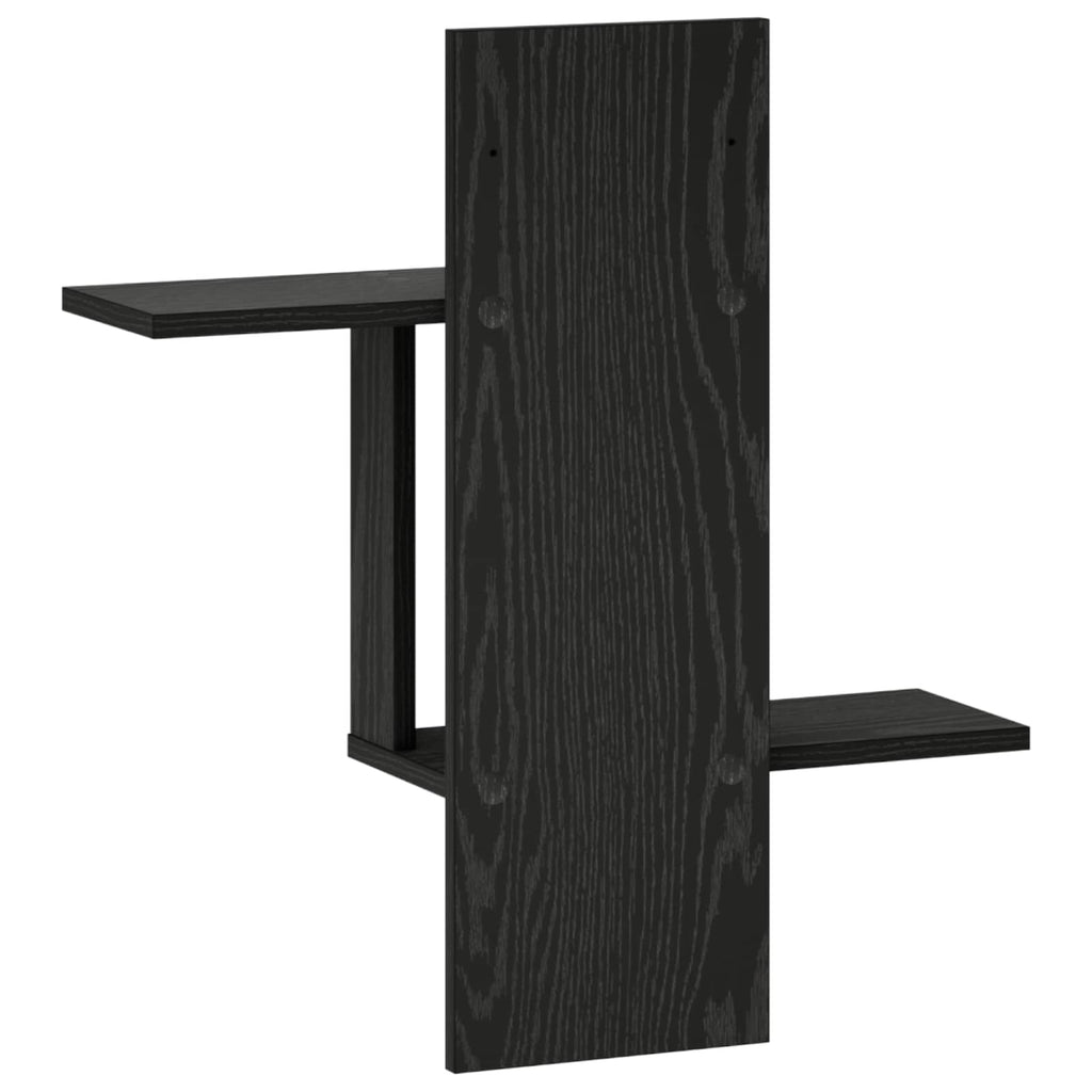 vidaXL Półka ścienna Czarny dąb 59 x 17 x 63 cm Drewno inżynieryjne