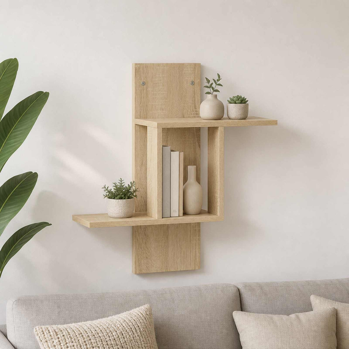 vidaXL Półka ścienna dąb Sonoma 59 x 17 x 63 cm Drewno inżynieryjne