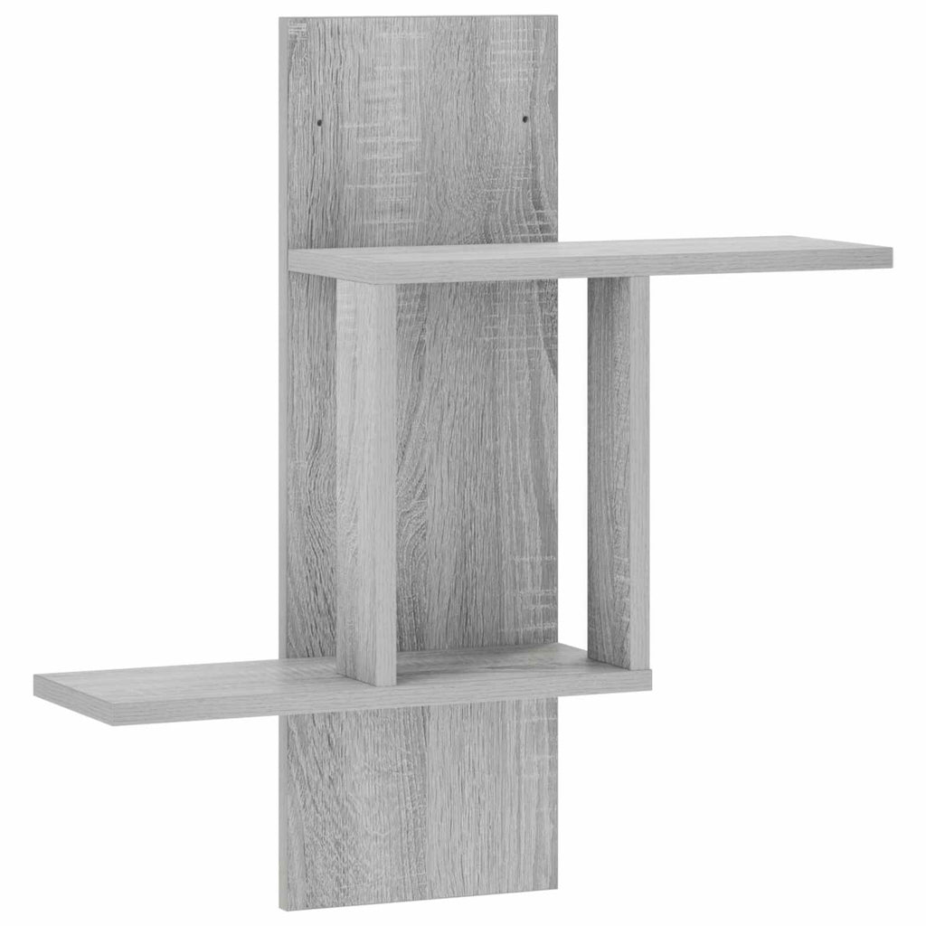 vidaXL Półka ścienna Szary Sonoma 59 x 17 x 63 cm Drewno inżynieryjne