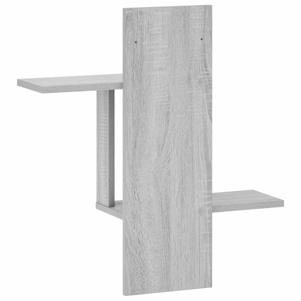vidaXL Półka ścienna Szary Sonoma 59 x 17 x 63 cm Drewno inżynieryjne