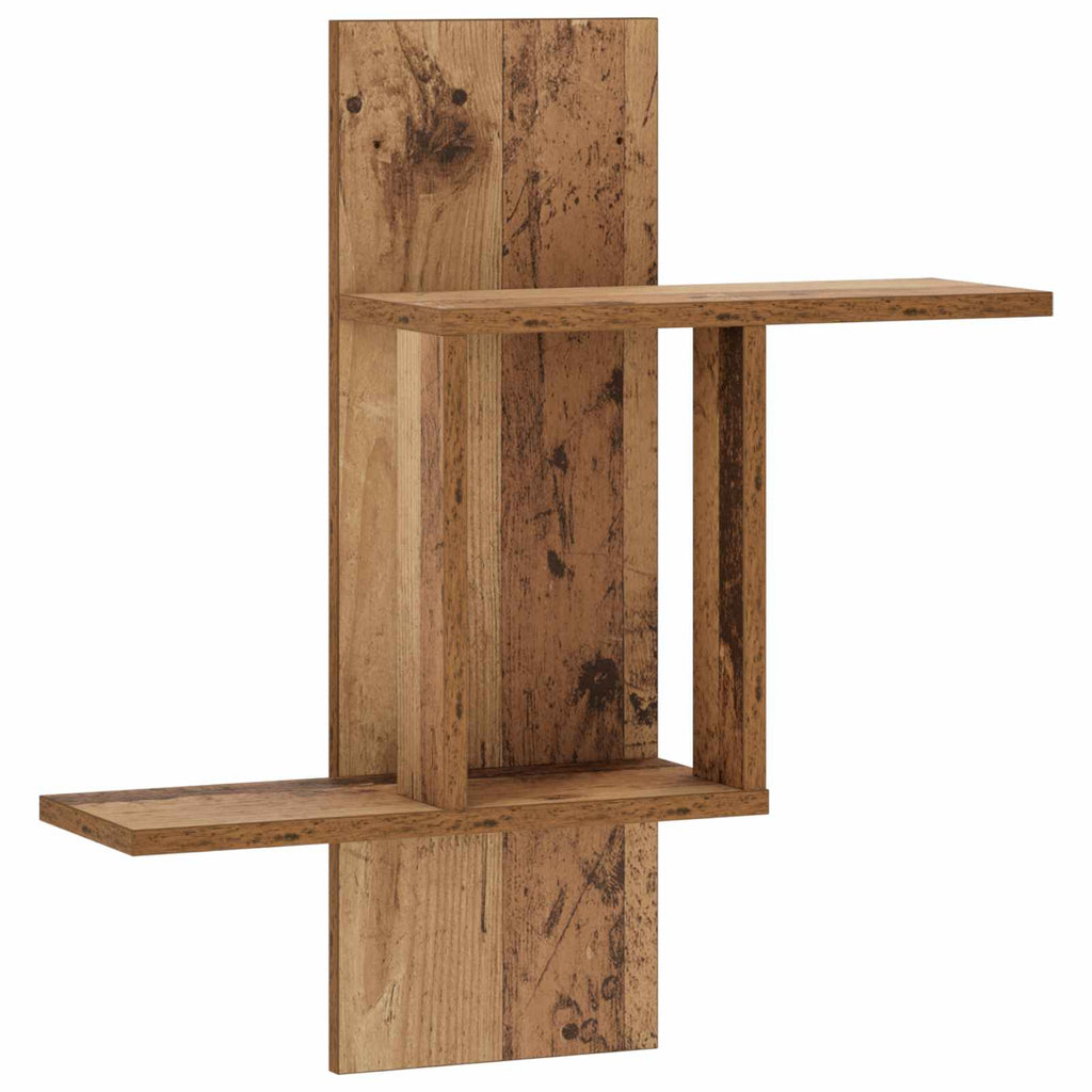 vidaXL Półka ścienna Stare drewno 59 x 17 x 63 cm Drewno inżynieryjne