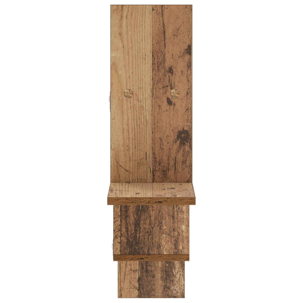 vidaXL Półka ścienna Stare drewno 87 x 17 x 75 cm Drewno inżynieryjne