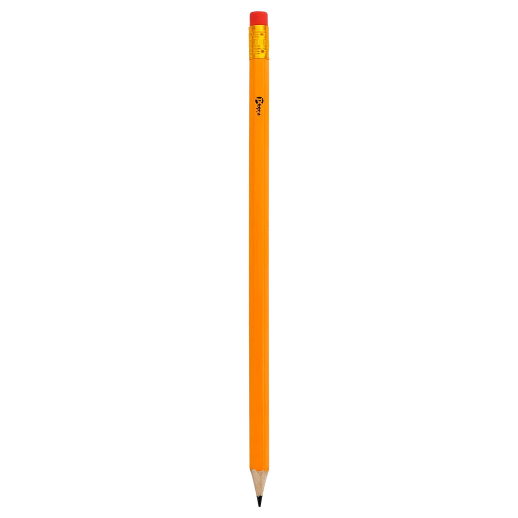 vidaXL Ołówki HB Ø 0,7 x 18,5 cm żółty Lite drewno topolowe
