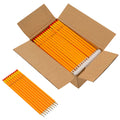 vidaXL Ołówki HB Ø 0,7 x 18,5 cm żółty Lite drewno topolowe
