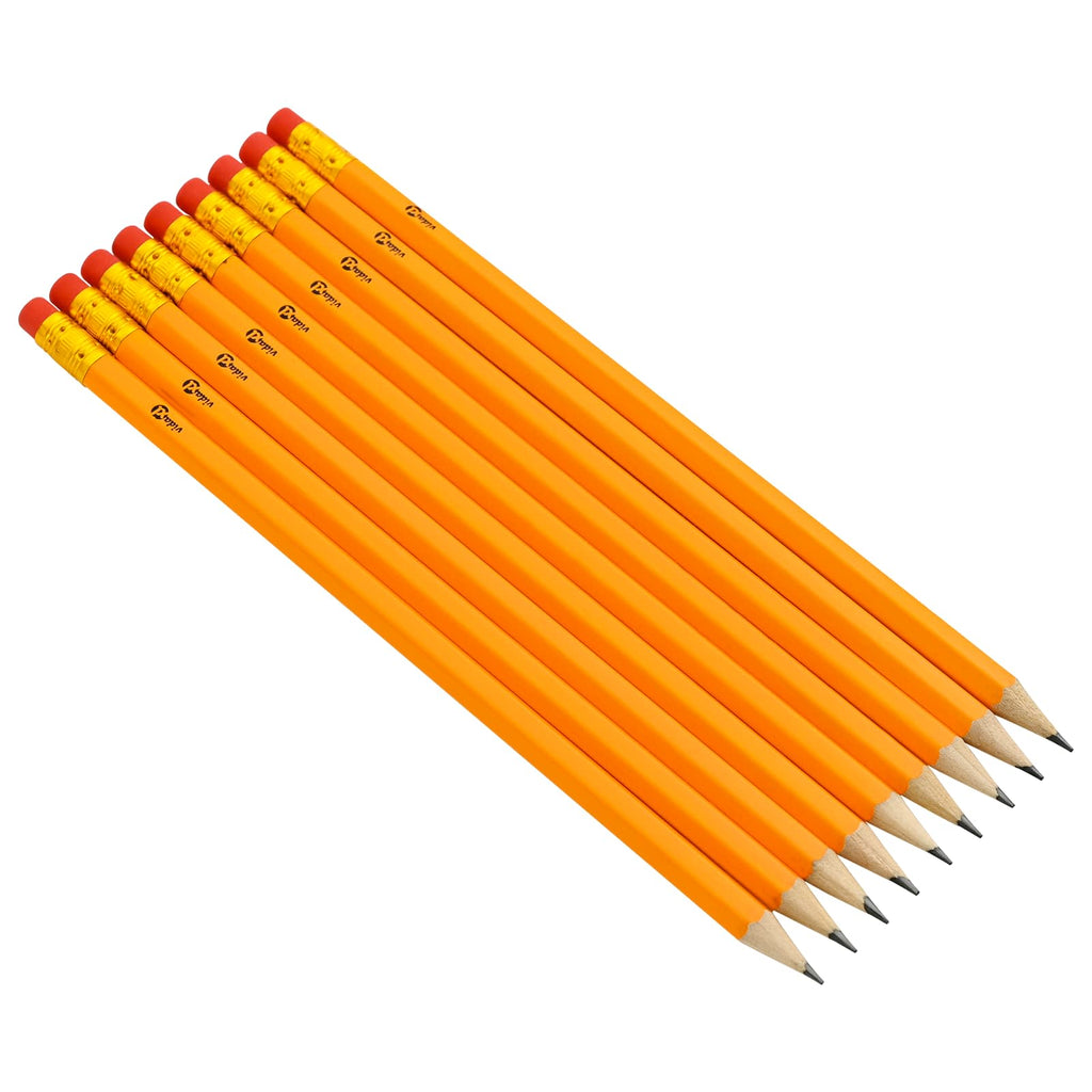 vidaXL Ołówki HB 1000 szt. Ø 0,7 x 18,5 cm żółty Lite drewno topolowe