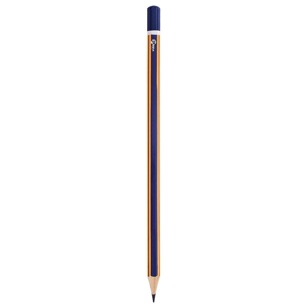vidaXL Ołówki HB Ø 0,7 x 18 cm Niebieski i żółty Lite drewno topolowe