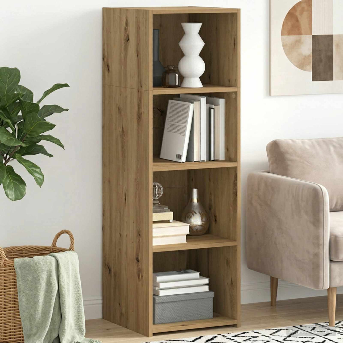 vidaXL Highboard Dąb artisan 40 x 41 x 124 cm Drewno inżynieryjne
