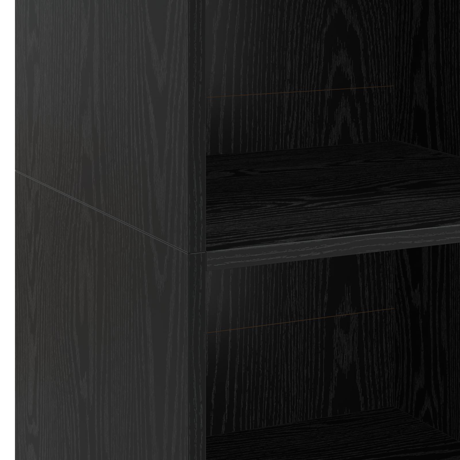 vidaXL Highboard Czarny dąb 40 x 41 x 124 cm Drewno inżynieryjne