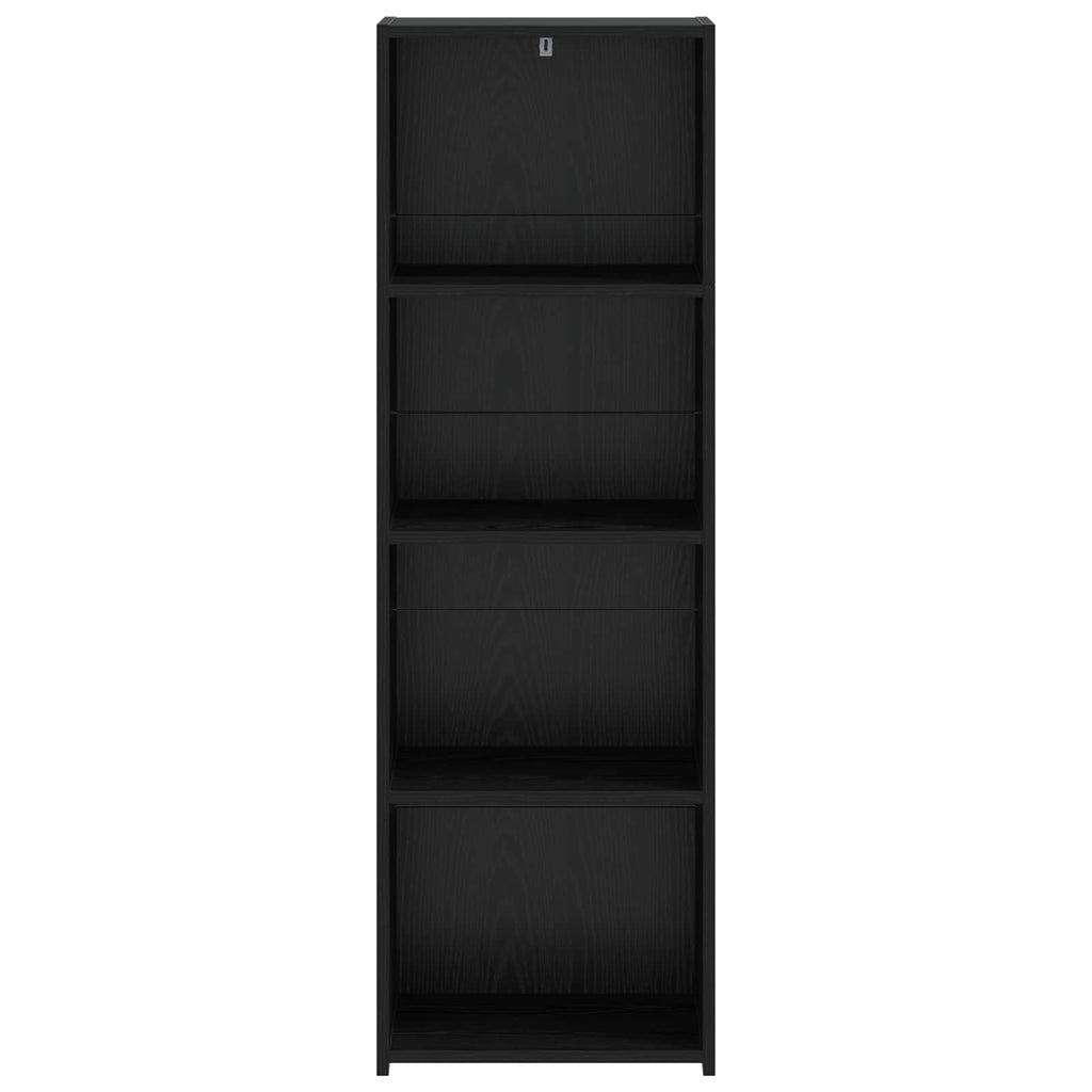 vidaXL Highboard Czarny dąb 40 x 41 x 124 cm Drewno inżynieryjne