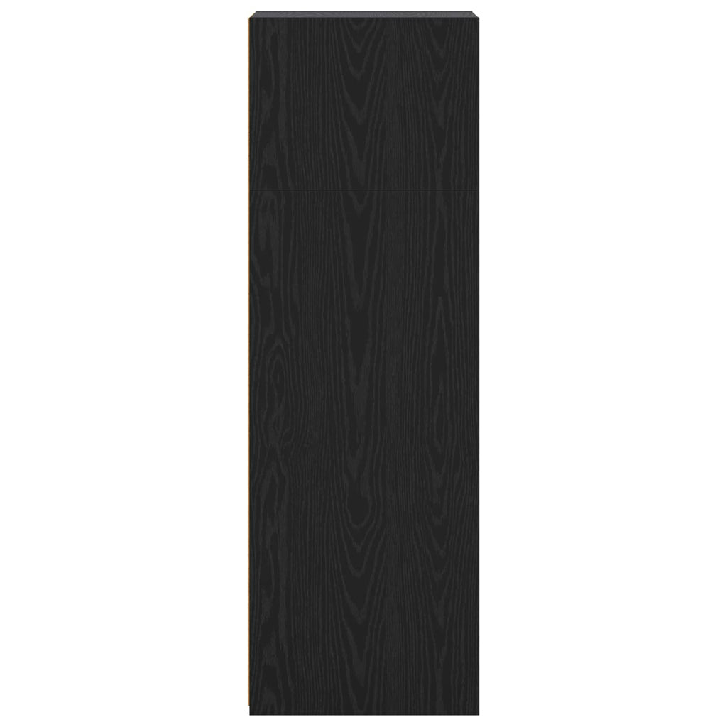 vidaXL Highboard Czarny dąb 40 x 41 x 124 cm Drewno inżynieryjne