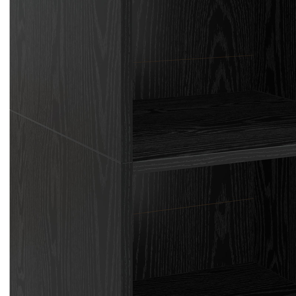 vidaXL Highboard Czarny dąb 45 x 41 x 124 cm Drewno inżynieryjne