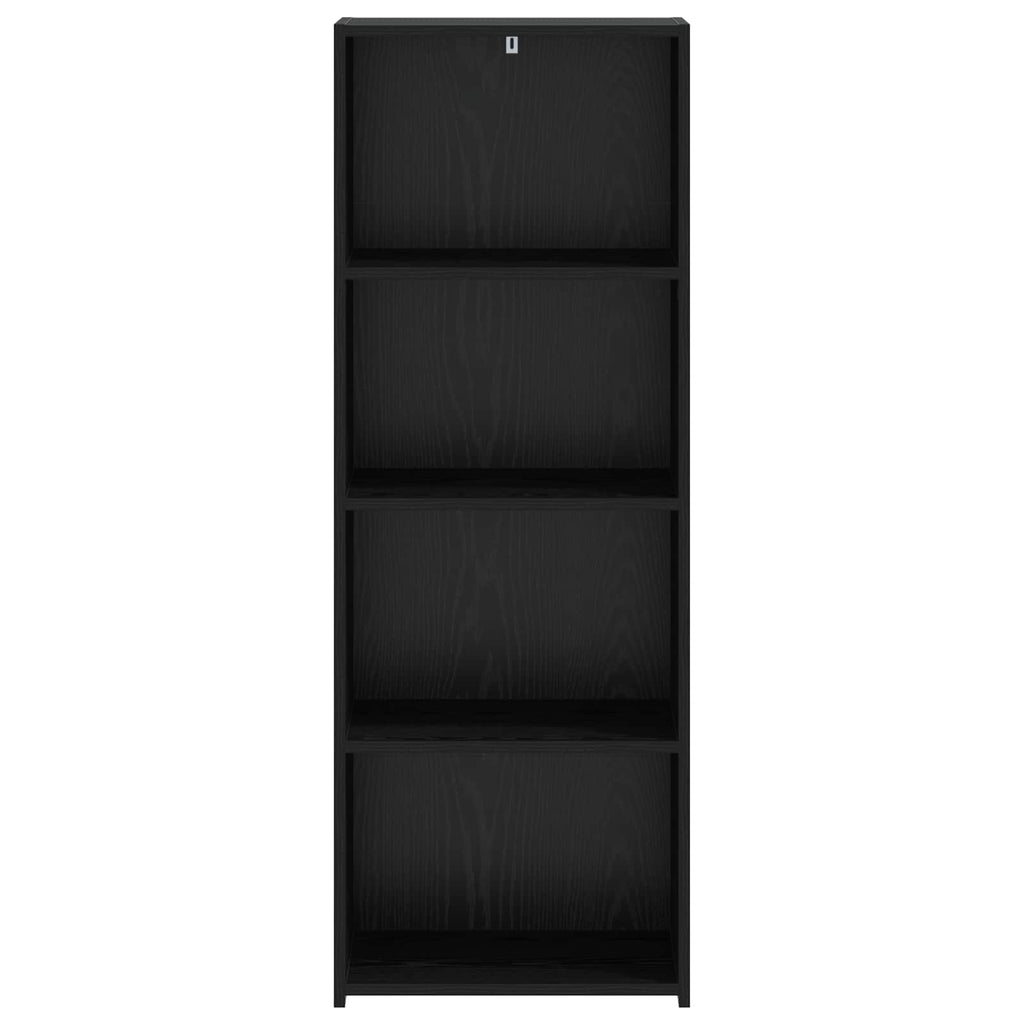 vidaXL Highboard Czarny dąb 45 x 41 x 124 cm Drewno inżynieryjne
