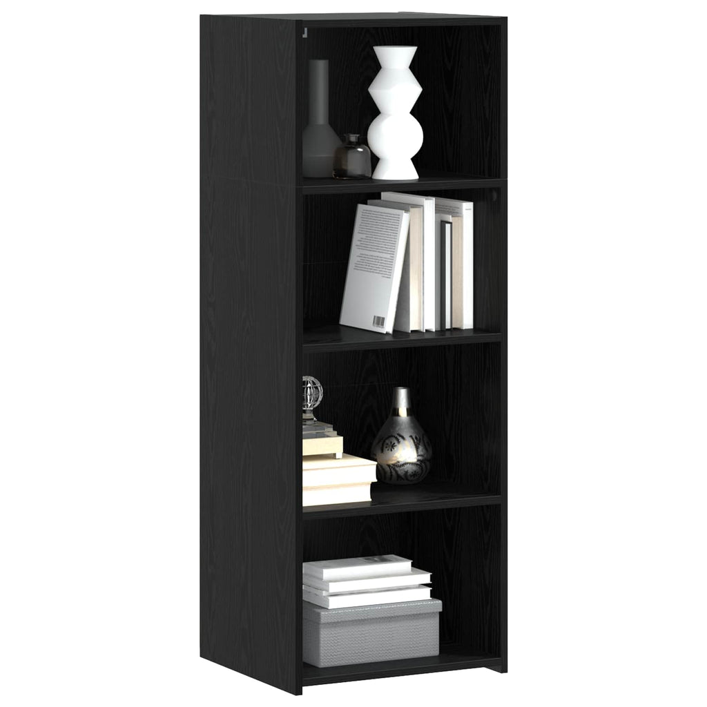 vidaXL Highboard Czarny dąb 45 x 41 x 124 cm Drewno inżynieryjne