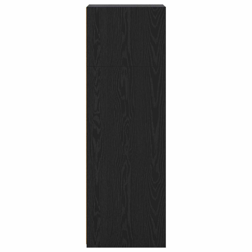 vidaXL Highboard Czarny dąb 45 x 41 x 124 cm Drewno inżynieryjne