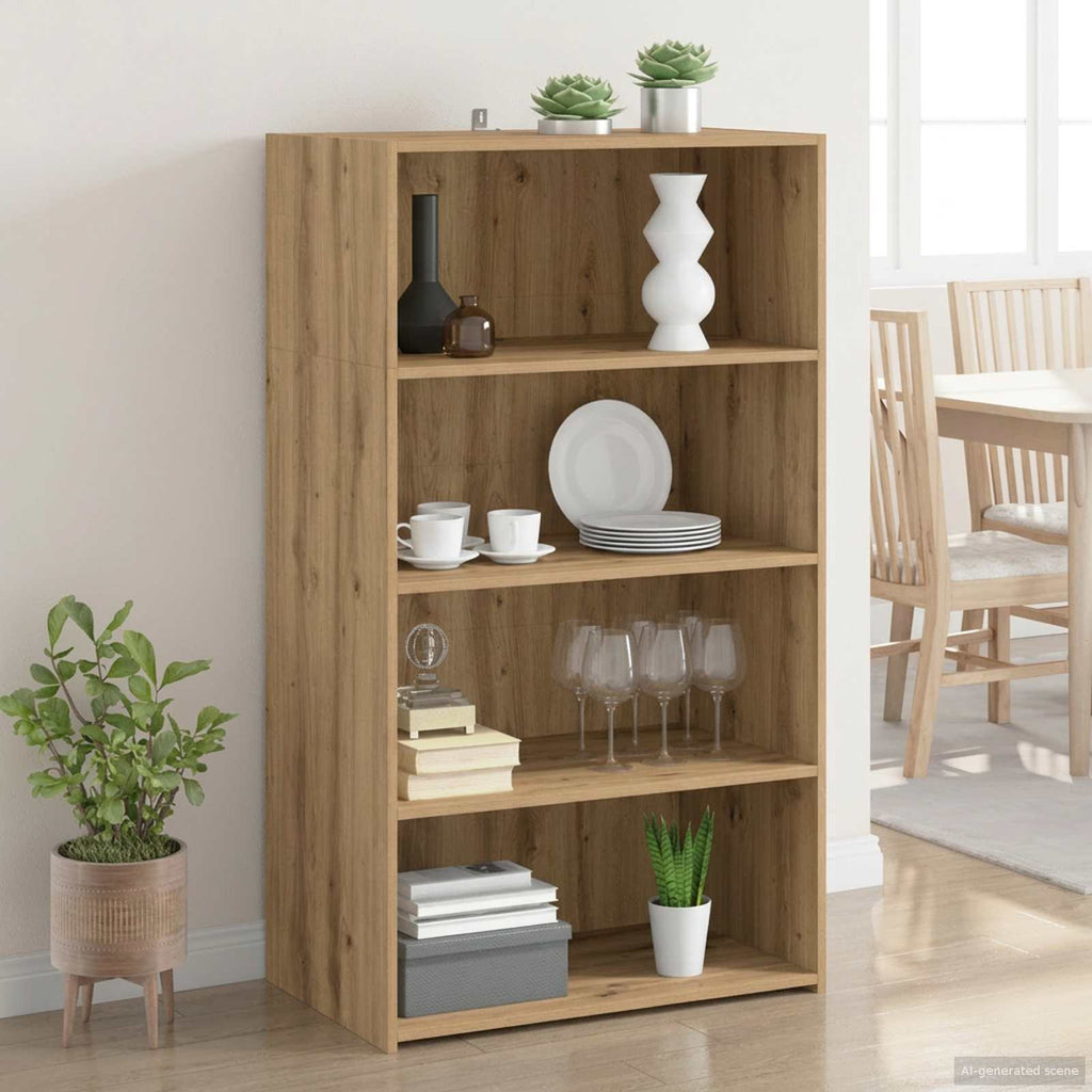 vidaXL Highboard Dąb artisan 70 x 41 x 124 cm Drewno inżynieryjne