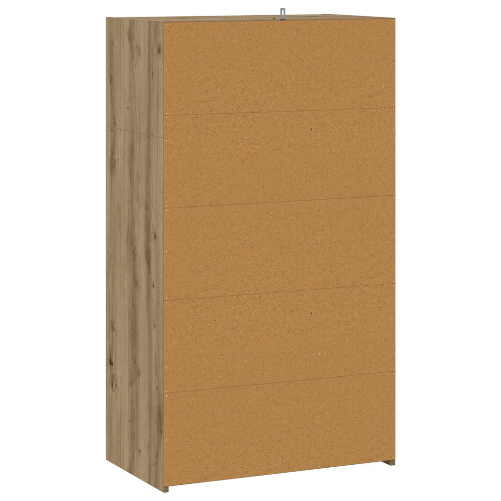 vidaXL Highboard Dąb artisan 70 x 41 x 124 cm Drewno inżynieryjne