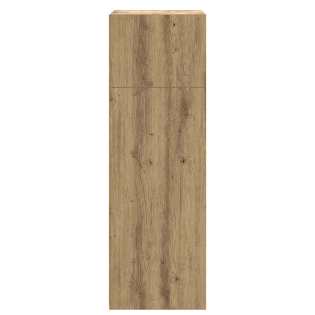 vidaXL Highboard Dąb artisan 70 x 41 x 124 cm Drewno inżynieryjne