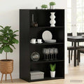 vidaXL Highboard Czarny dąb 70 x 41 x 124 cm Drewno inżynieryjne