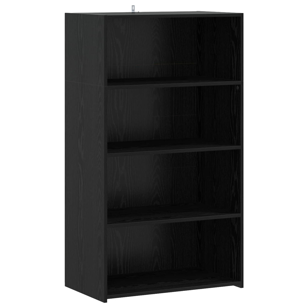 vidaXL Highboard Czarny dąb 70 x 41 x 124 cm Drewno inżynieryjne