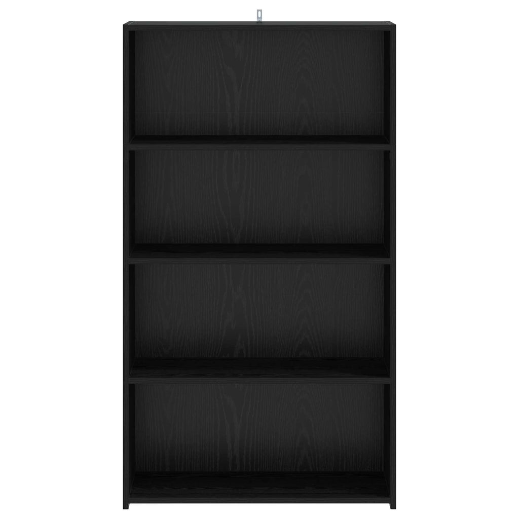 vidaXL Highboard Czarny dąb 70 x 41 x 124 cm Drewno inżynieryjne