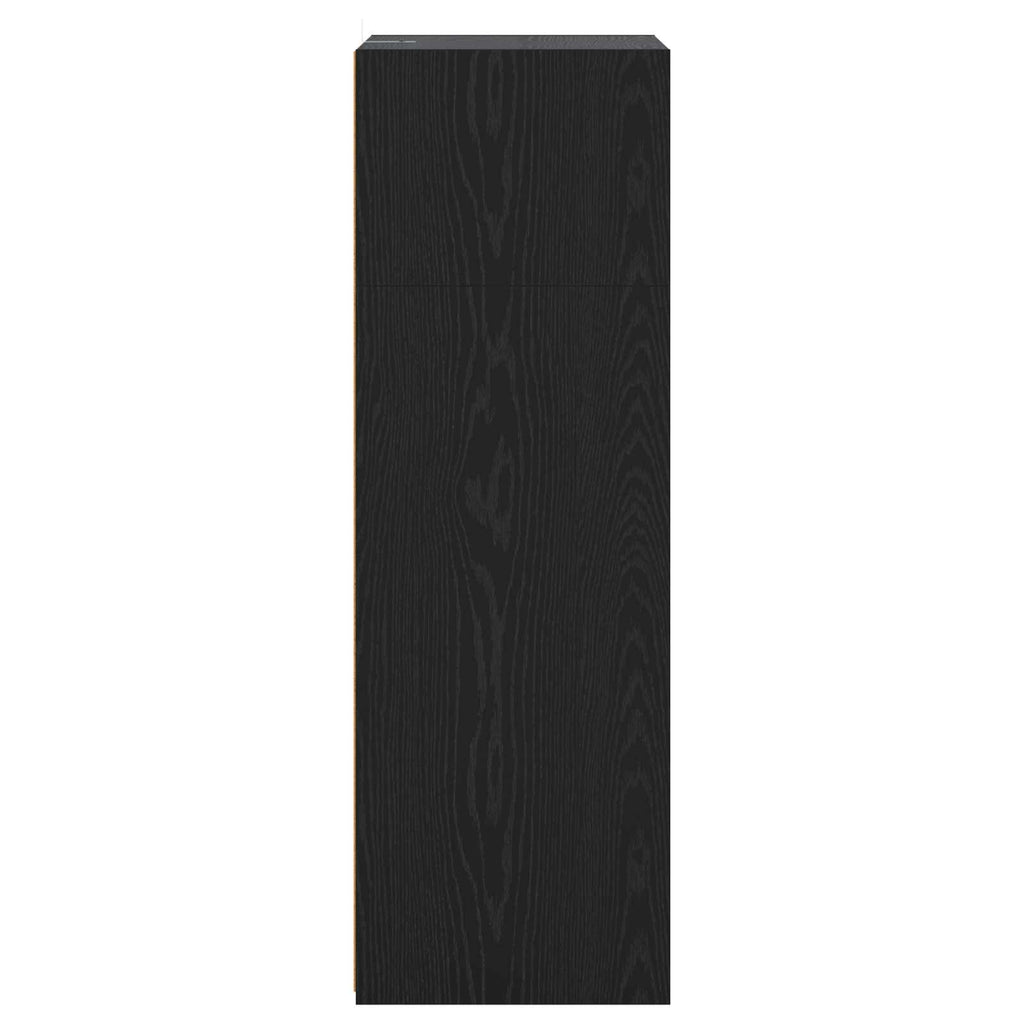 vidaXL Highboard Czarny dąb 70 x 41 x 124 cm Drewno inżynieryjne