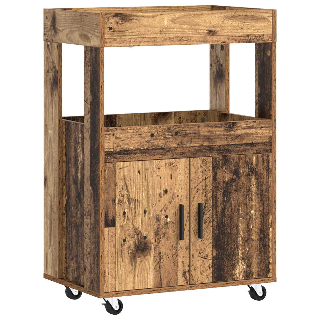 vidaXL Wózek Barowy Stare drewno 60 x 39,5 x 89 cm Drewno inżynieryjne