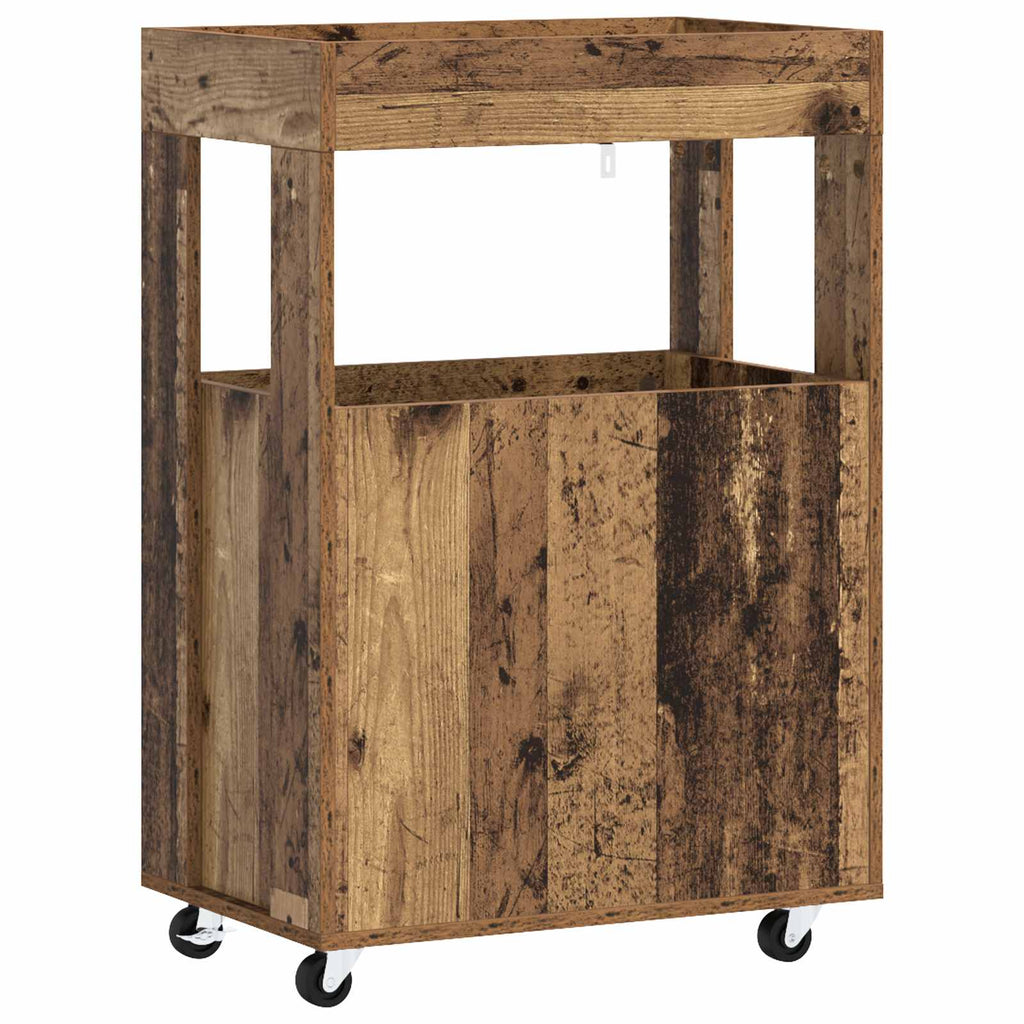 vidaXL Wózek Barowy Stare drewno 60 x 39,5 x 89 cm Drewno inżynieryjne