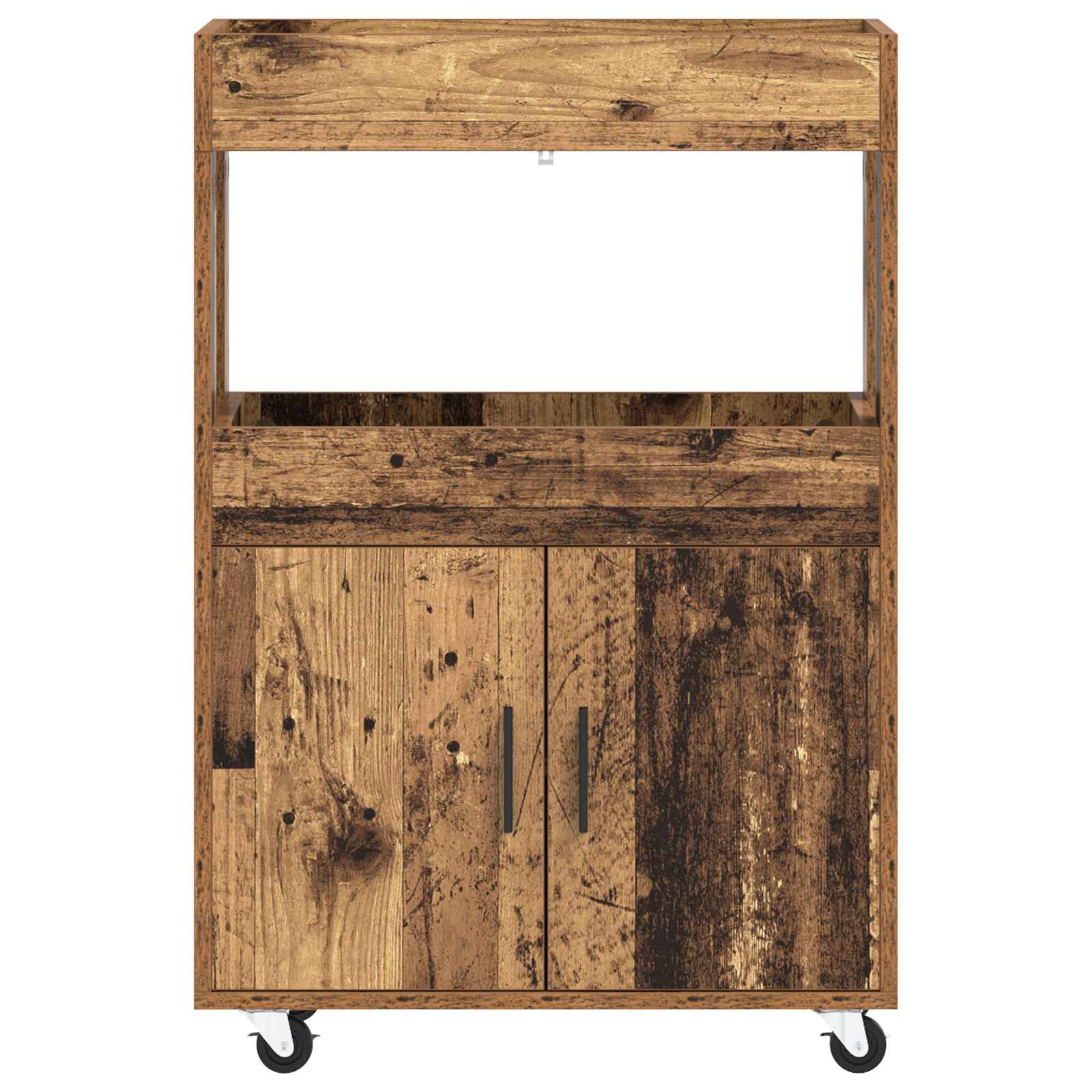 vidaXL Wózek Barowy Stare drewno 60 x 39,5 x 89 cm Drewno inżynieryjne